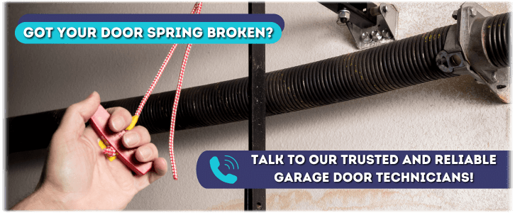 Broken Garage Door Spring Newark CA